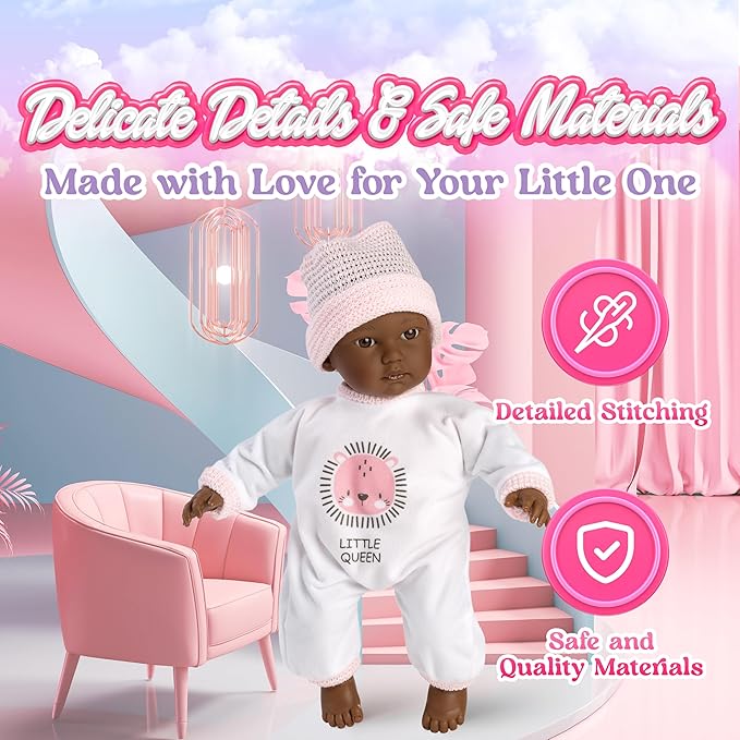 Llorens Serenity 11.8" Soft Body Doll – Lifelike Doll for Toddlers – Crafted with Premium Quality Handwashable Cotton Clothing – The Ideal Gift for Encouraging Gentle and Imaginative Play!