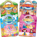 Dress Up Sticker Books for Girls Ages 3+, Reusable Puffy 3D Sticker Books for Toddlers, Include Princess Mermaid Fairy and Fashion Girl,Activity Book for Toddlers 3-5