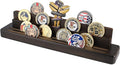 Display coin holder - 4 Rows challenge coin display coin holder(Coins not included) - Military Coin Display Stand