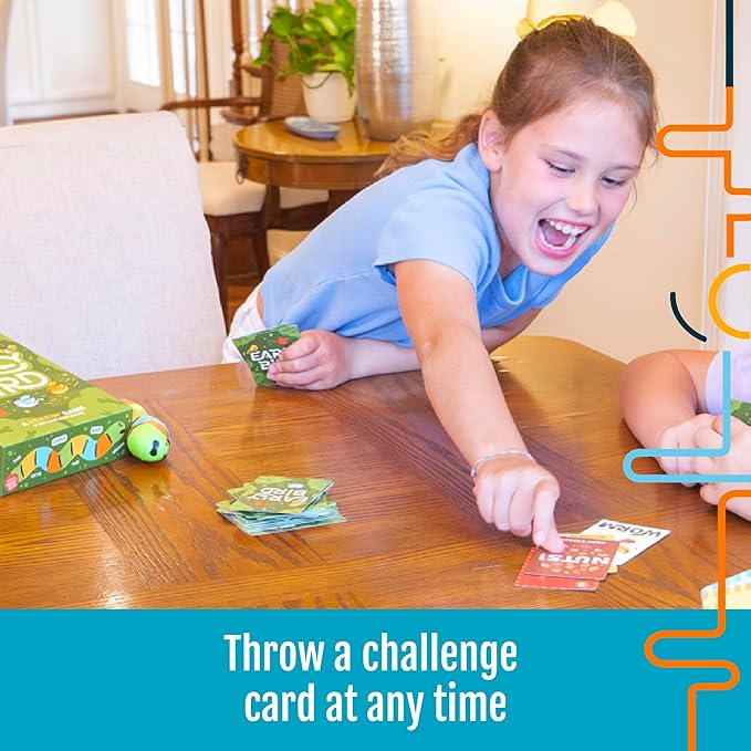 Hootenanny Games Early Bird for Family Game Night | Easy-to-Learn Speed Game with Out of Your Seat Challenges and Squishy Worm | 2-6 Players, Ages 7+