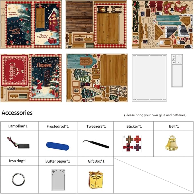 Book Nook Kit - DIY Miniature House Kit Bookshelf Decor 3D Wooden Dollhouses for Adults Teens LED Book Nook Kits for Adults Unique Birthday for Family and Friends