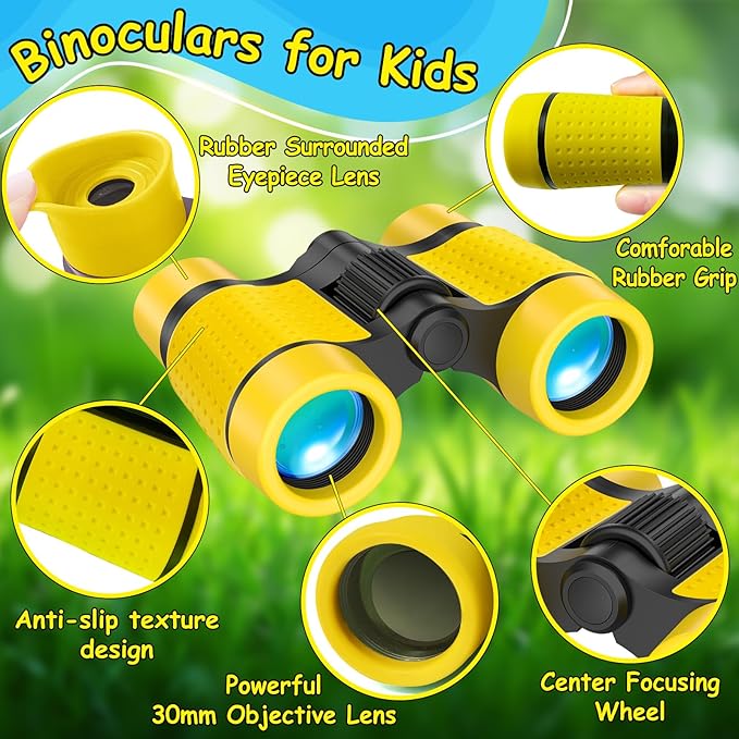 ESSENSON Binoculars for Kids Toys Gifts for Age 3-12 Years Old Boys Girls Kids Telescope Outdoor Toys for Sports and Outside Play, Bird Watching, Birthday Presents