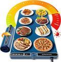 Warming Mat for Food extra large, Silicone Heating Mat For Food, 15"x31.6" Foldable Food Warming Mats for Countertops, Parties, and Daily Use with Timer and 9 Temperature Levels