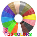 3D Pen Filament 160 Feet, 16 Colors, Each Color 10 Feet, 250 Stencils eBooks - 3D Printer Pen Refill PLA 1.75mm, Compatible with MYNT3D, SCRIB3D, PIKA3D Super and Pro Pen