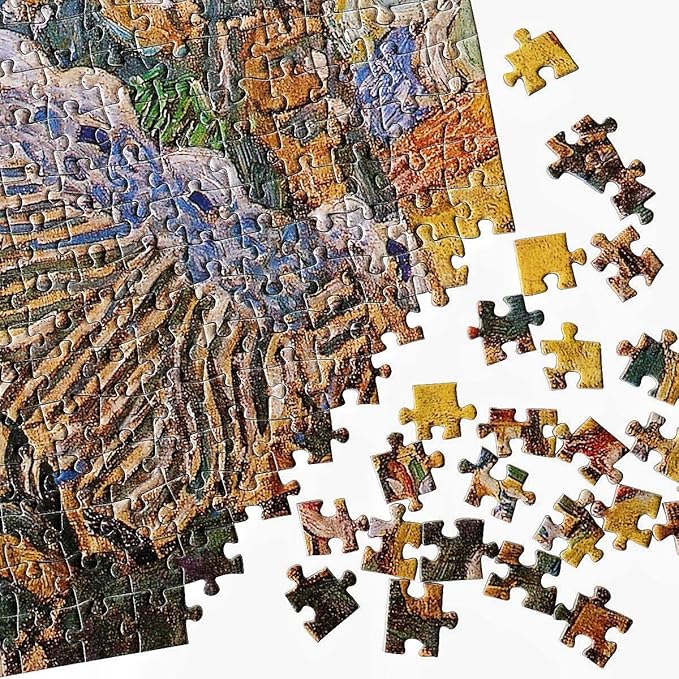 Moruska Lady with Fan by Gustav Klimt Jigsaw Puzzle 1000 Piece Art Puzzles for Adults