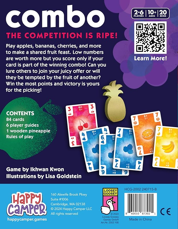 Happy Camper - Combo - A Most Tempting Card Game | Semi-Cooperative Poker/Rummy | Super Portable | Perfect for Family Game Night | 2-6 Players, Ages 10+