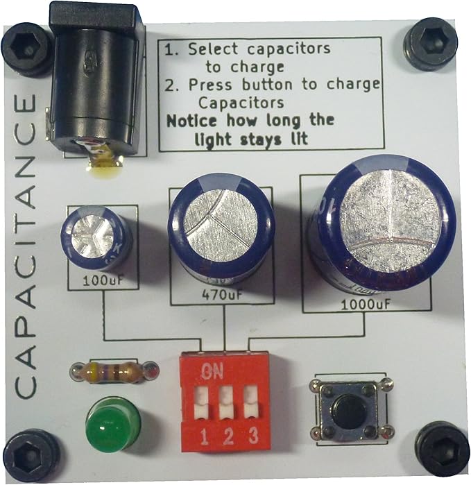 Learn to Solder | Electronics Learning Board: Capacitance | Practice Soldering & Learn Electronics