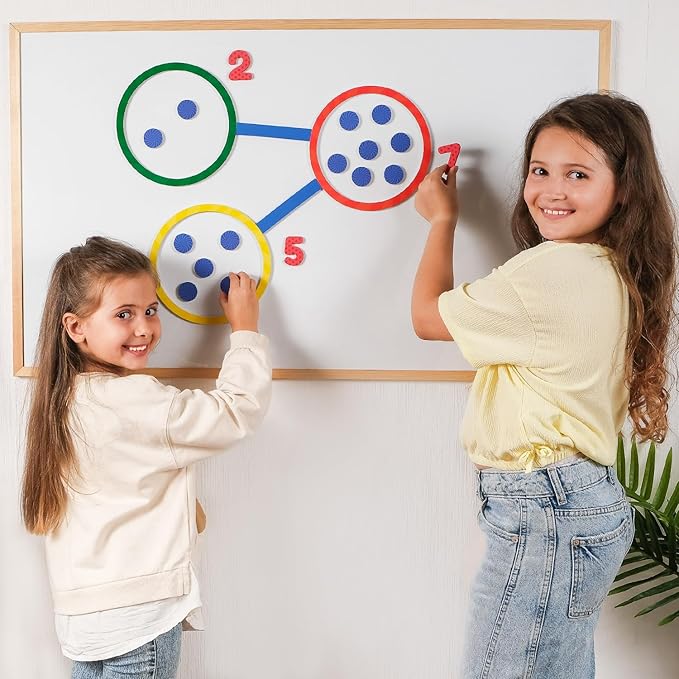 75 PCS Colorful Magnetic Number Bonds - Magnetic Numbers for Whiteboard, Number Line, Math Aids Accessories and Resources, Kindergarten Math Manipulatives, Number Bond Game - Simply Magic