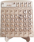 Wooden Toddler Calendar, Montessori Learning Toy, Homeschool Calendar, Days and Months Chart, Educational Gift for Kids, Preschool Learning