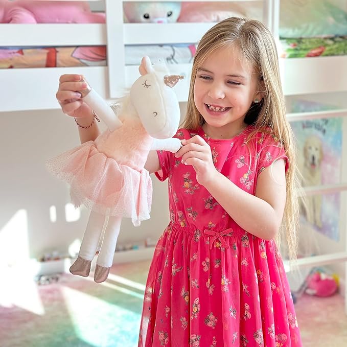 Ballerina Stuffed Unicorn, Unicorn Stuffed Animal, Unicorns Gifts and Doll for Dance Recitals and Ballerinas