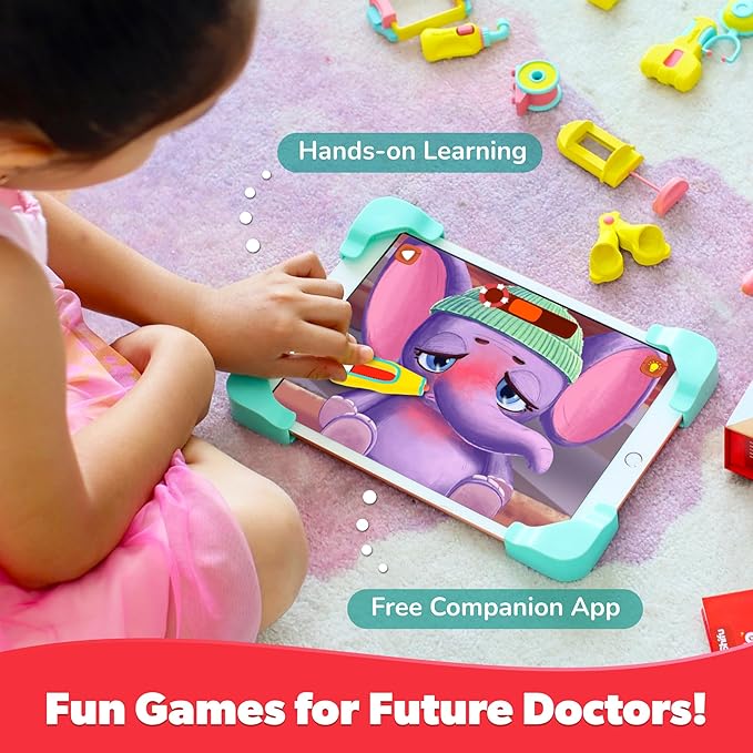 PlayShifu Doctor Kit for Kids – Tacto Doctor | Tech-Powered Pretend Playset with 12 Tools & 3 Games | STEM Learning Toy for Ages 4–10 | Roleplay Gift for Boys & Girls | Tablet Not Included