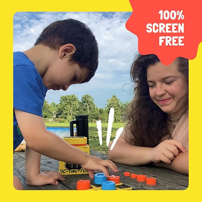 GiiKER Tic Tac Toe Bolt Game, Original 3-in-1 Handheld Puzzle Game, Portable Travel Games for Car Ride, Toys Gift Idea for Kids and Adults, Birthday Gifts for Boys Girls