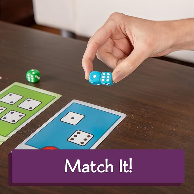 Calliope Games Roll for It Going Big - Fast-Playing Family Dice Game with Big Oversized Cards and Dice, Retirement Party Games, Fun Family Games for Travel, Parties, and Game Night - Purple Edition