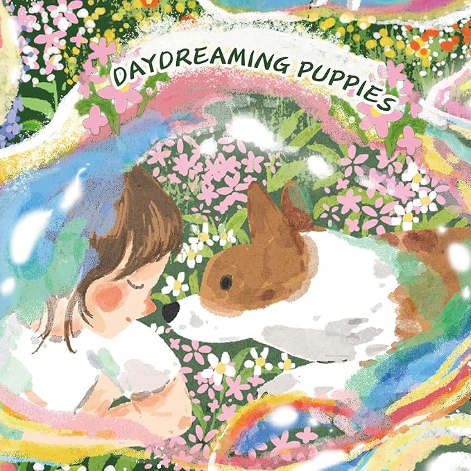 MOMIBOOK Puzzles for Adults 1000 Piece Jigsaw Puzzles of Daydreaming Puppies, Twinkle Laminate Painting Image Dog Puzzle Difficult Challenging Hard Impossible Puzzle, Christmas Birthday Gifts