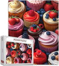 Tucocoo Dessert Jigsaw Puzzles for Adults 1000 Pieces, Fruits Cakes Pastries Whimsical Art Jigsaw Puzzle Colorful DIY Craft Puzzles for Home Decoration Gifts, Family Puzzle Perfect for Game Nights