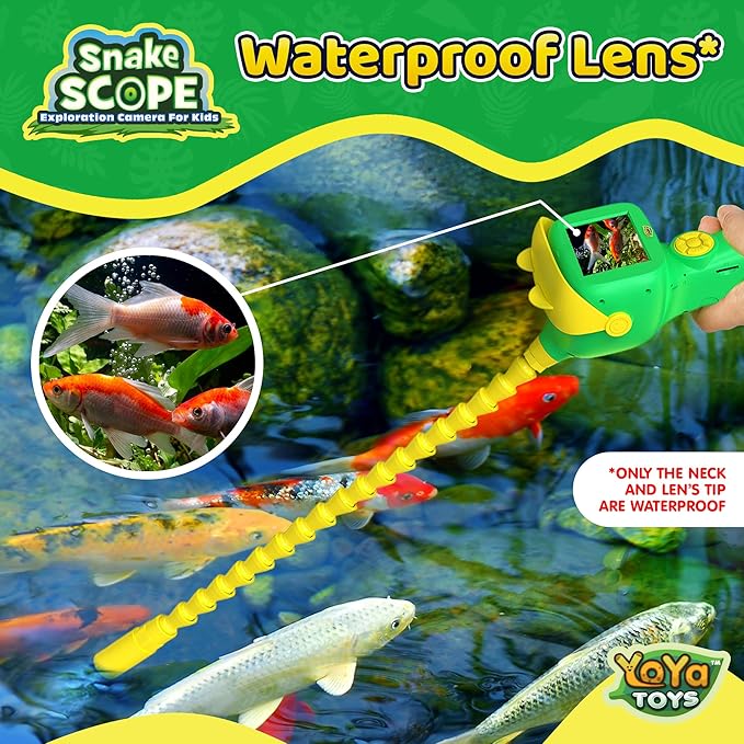 YoYa Toys Borescope Snake Camera with Light for Kids, Outdoor Educational STEM Science Toys for Boys & Girls Age 4,5,6,7,8,9,10, Camping Nature Exploration Activities, Great Adventure Birthday Gift