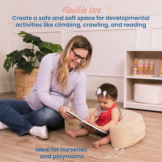 ECR4Kids SoftZone Sit-Up Support Ring, Baby Essentials, Sand