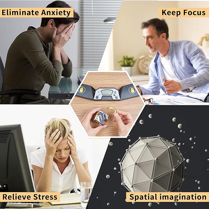 Metal-Puzzles 3D-Brain-Teaser Toys: Cool-Gadgets-Stuff Box Puzzles-Toy for Kid Children Teen Adult, ADHD Tools Stress Relief Gift for Office Home School Christmas Women Men Square-Cube