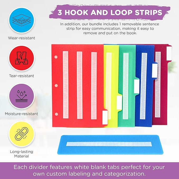 Smile4autism Small 7x9” Tools Perfect to Keep Your Loose Visual Picture Cards Organized. Autism, ABA, ADHD, Language & Apraxia Aspergers