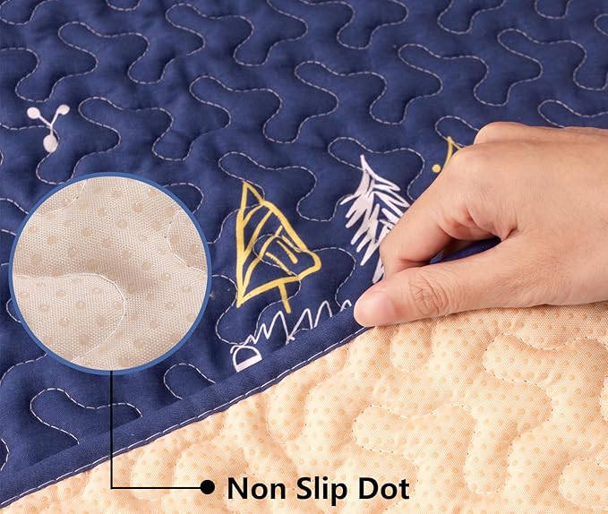 50x50 Play Mat for Playpen Foldable Baby Play Mat Large Tummy Time Mat, Non Slip Washable Baby Play Mats for Floor, Portable Travel Baby Crawling Mats for Toddlers and Infants