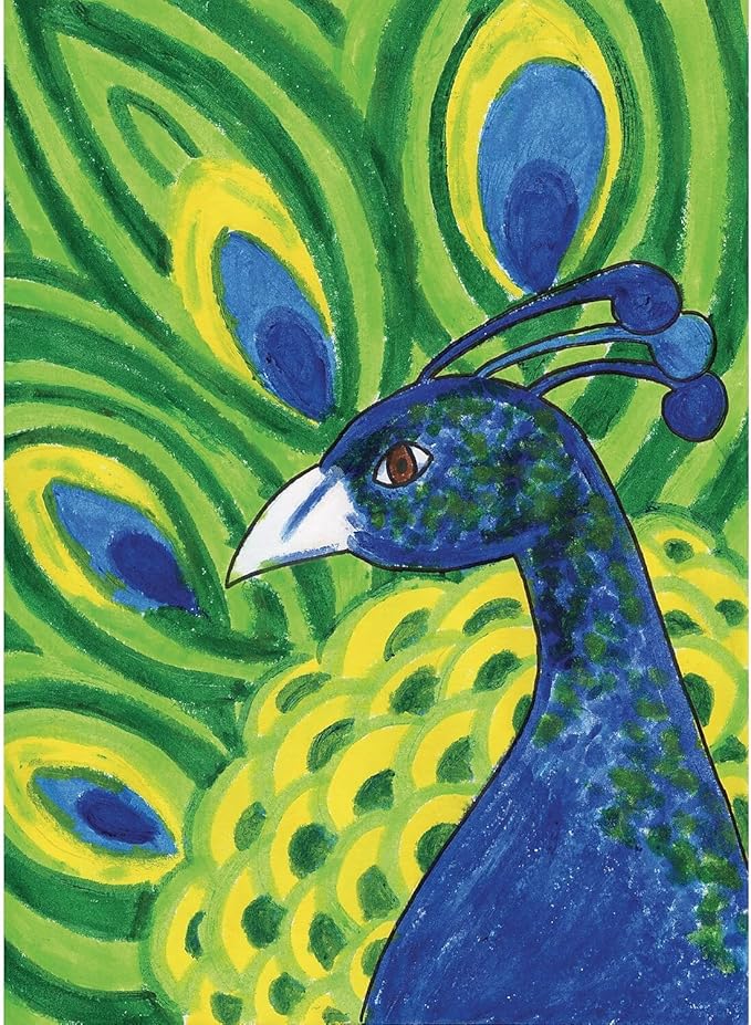 Creativity Street Glide-On Tempera Paint Sticks, 12 Assorted Primary Colors, 5 grams, 12 Count