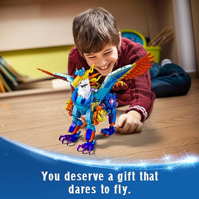 Sillbird Magical Creatures Building Set for Kids Age 10+ and Adults, Buildable Flower Animal Toy for Home Decor, Birthday Gift Idea for Boys Girls Teens and Adults (1212 Pieces)