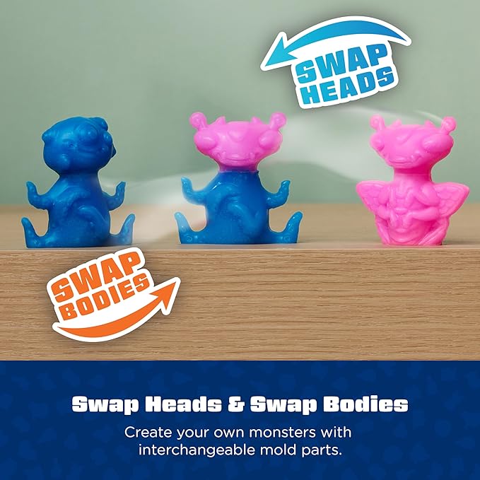 Elmer's Squishies Mix and Match, DIY Squishy Toys, Kids Crafts, Creates 4 Mix and Match Characters, 24 Piece Kit