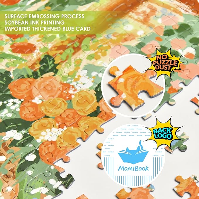 MOMIBOOK 1000 Piece Puzzle for Adults Jigsaw Puzzles of The Wedding is in Progress, Painting Image Spring Difficult Challenging Hard Impossible Puzzle Unique Funny Party Wedding Birthday Gifts