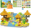 200PCS Magnetic Building Blocks - Light Up Magnetic Blocks Cubes, Stacking Magnet Blocks Building Toys, School STEM Toys for 3 4 5 6 7 8-12 Year Old Toddlers Boys Girls Birthday Thanksgiving Gifts