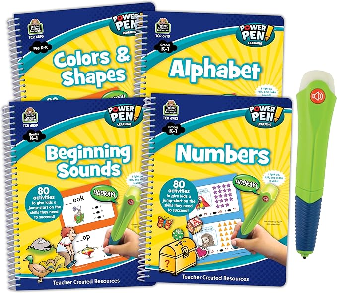 Teacher Created Resources Power Pen & Learning Books Set - 4 Book Set