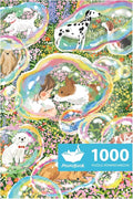 MOMIBOOK Puzzles for Adults 1000 Piece Jigsaw Puzzles of Daydreaming Puppies, Twinkle Laminate Painting Image Dog Puzzle Difficult Challenging Hard Impossible Puzzle, Christmas Birthday Gifts