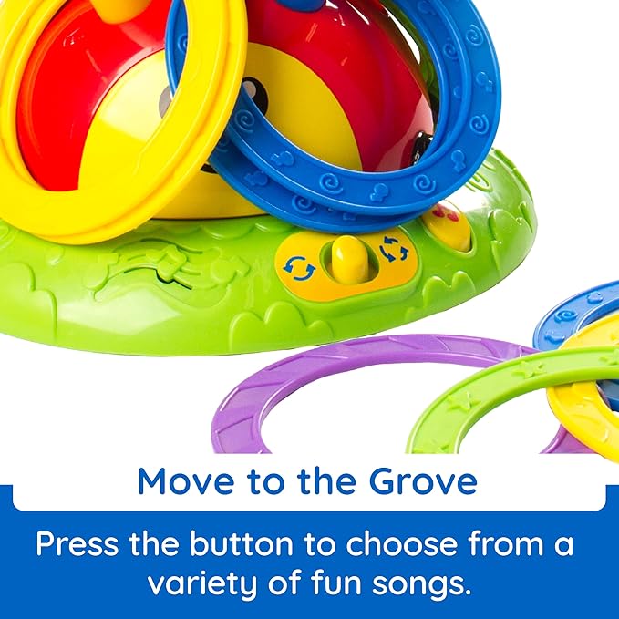 Fat Brain Toys 2-in-1 Musical Jump 'n Toss, Active Indoor/Outdoor Games for Kids Ages 4+, Fun Toys, Kids Activities