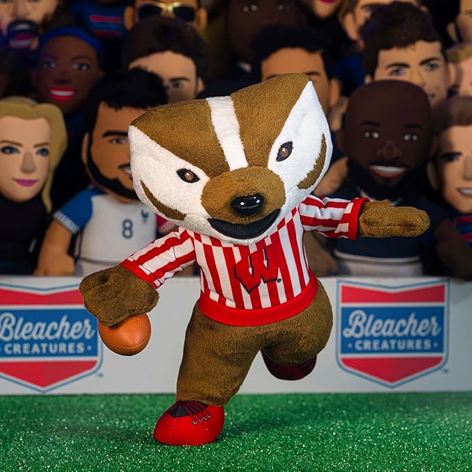 Bleacher Creatures Wisconsin Badgers Bucky Badger 10" Mascot Plush Figure - A Mascot for Play or Display