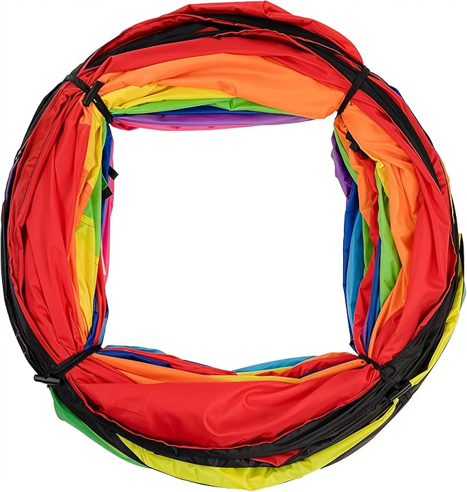 XXL Tunnel for Kids 98 in. | Tunnel Tent for Toddlers | 4X Play Tunnels for Children | Colorful Pop Up Crawl Tunnel | Collapsible Gift for Boy and Girl Indoor and Outdoor Game