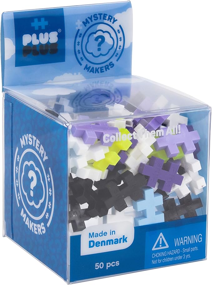 PLUS PLUS – Set of 3 Mystery Makers – Pets, Bundle 2 – Construction Building STEM | STEAM Toy, Interlocking Mini Puzzle Blocks for Kids