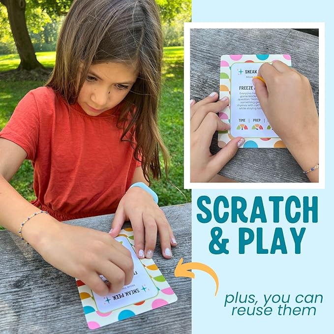 Scratch 'Ems Brain Breaks Scratch Off Cards for Classroom (42 Cards) | Fun Scratch Cards for Teachers & Students | Screen-Free Classroom Engagement & Quick Reward Game for Kids of All Ages