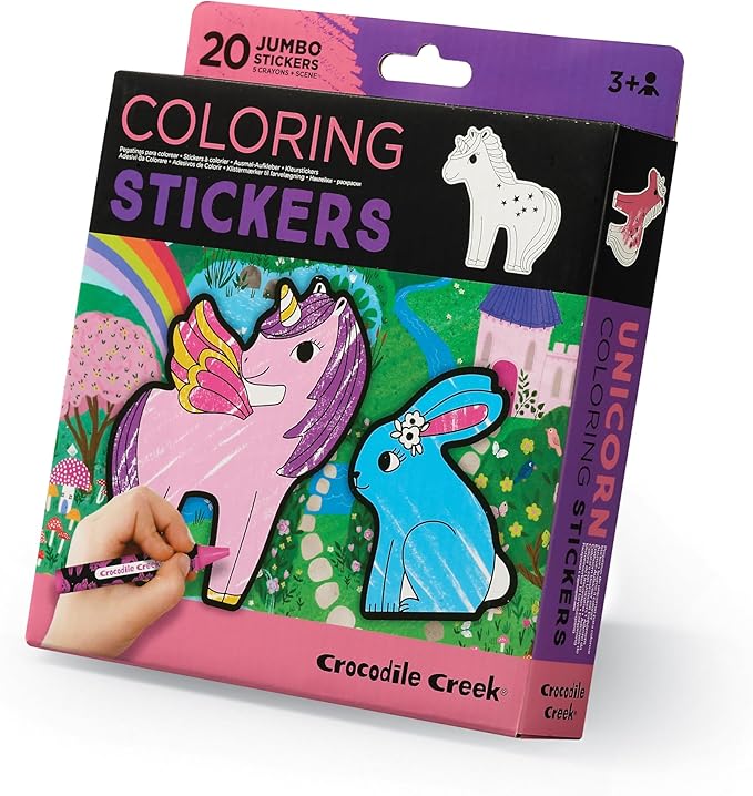 Crocodile Creek Coloring Stickers/Unicorn