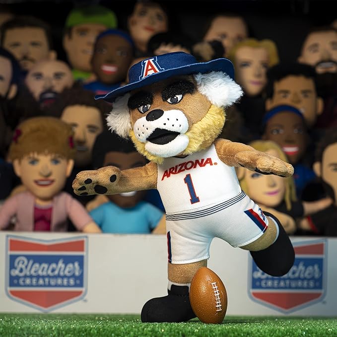 Bleacher Creatures Arizona Wildcats Wilbur 10" NCAA Mascot Plush Figure - A Mascot for Play or Display