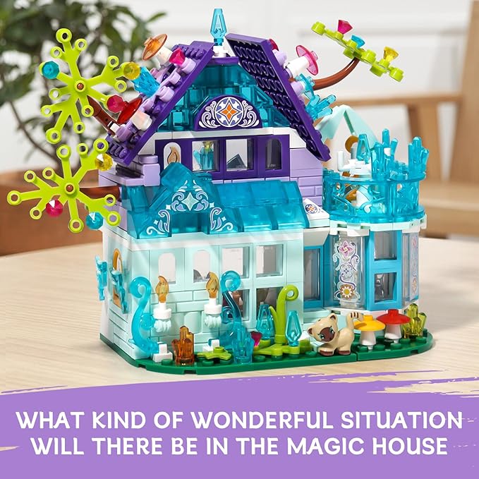 Friends Magic House Building Toy Set Compatible with Lego Friends Creative Fun for Boys and Girls Gift Idea for Kids Age 6-12 and Up 412 PCS