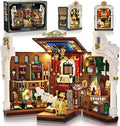 Dinosaur Museum Book Nook Building Set with Lights, DIY Booknook Building Block Toy for Bookshelf Home Decor, 1500 PCS Miniature House Model Building Brick Kit for Adults Teens Boys Girls 12+