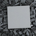 500 Piece Classic Building Bricks and 1 Gray Baseplate, 2x4 Bricks Bulk Creative Building Toys, Blocks Bulk for Kids Ages 6+, Dark Gray(Samll Bricks, 1.25x0.62x0.47 in)