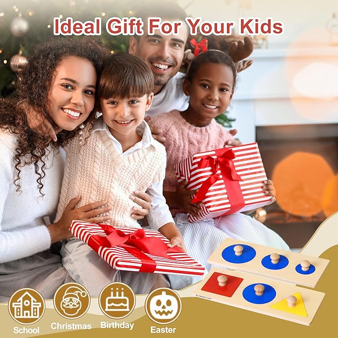 Montessori Outlet Multiple Shape Puzzles for 0-3 Years Montessori Education at School and Home
