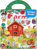 Reusable Sticker Book for Toddlers 2-4 Years, Stickers for Kids, Toddler Craft Activities, Toddler Travel Toys Ages 2+ Boy Girl Birthday Gifts