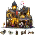 DIY Miniature House Kit: 3D Wooden Puzzle Miniature Kit with LED Lights, Small Tools & Music Box, Tiny House Diorama Building Kit for Adults Teens, Mini Wooden Dollhouse Creative Gift