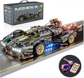 Sport Car Building Block Sets for Adults,Race Car with LED Lights Collectible 1:14 Model Scale Engineering Toy Birthday Gifts for Men Teens Boys 8+ 8-12 12-16 12 13 14