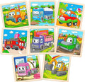 Wooden Puzzles for Toddlers 3-5,9 Pieces Jigsaw Puzzles for Kids Ages 3-5,Construction Vehicle Jigsaw Puzzle Preschool Learning Toy Gift for Boys Girls 3 4 5 Years Old