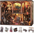 Miniature Book Nook Kit - DIY Tiny House with LED Light and Type-C Port,Ideal Craft Gift for Adults & Teens,Beautiful Bookshelf Décor for All Occasions