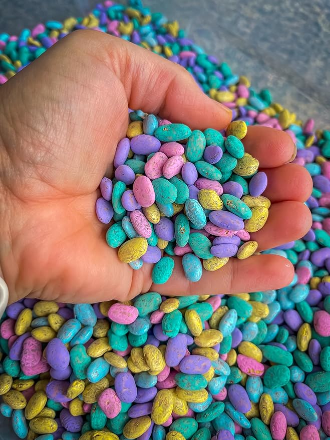 Colorful Sensory Bin Filler Themed and Seasonal Beans (Pastel, 2 Cups)