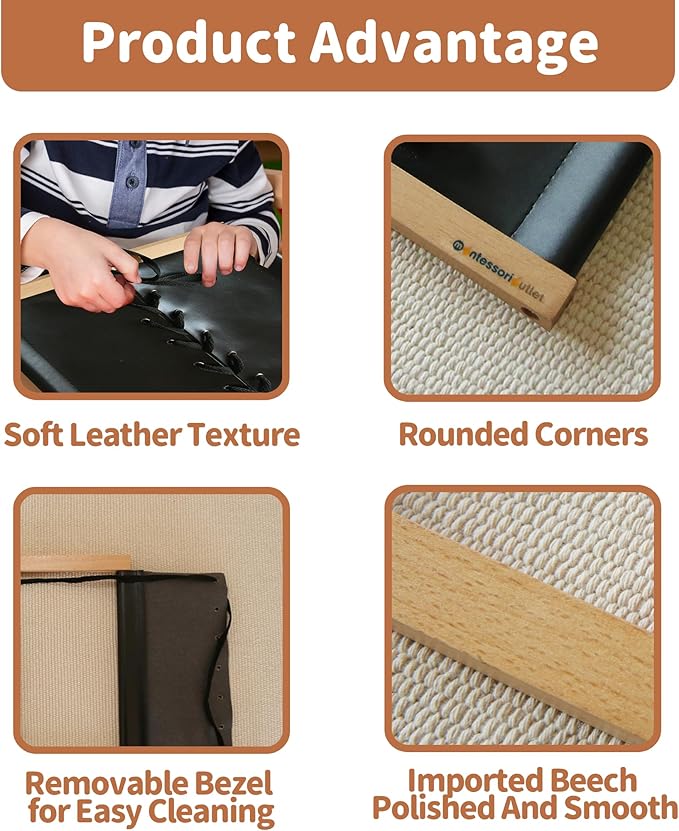 MONTESSORI OUTLET Shoe Lacing Frame