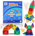 Mini Magnetic Tiles 36pcs, Travel Kids Toys STEM Magnet Toy for Toddler Magnetic Blocks Building Preschool Learning Sensory Montessori Toy for 3+ Year Old Boys and Girls